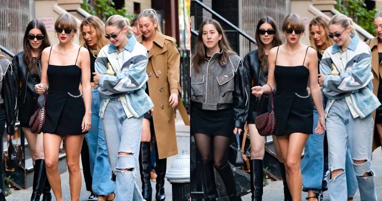 Taylor Swift Is Dressed For Revenge On Girls Night With Blake Lively Gigi Hadid And Haim 