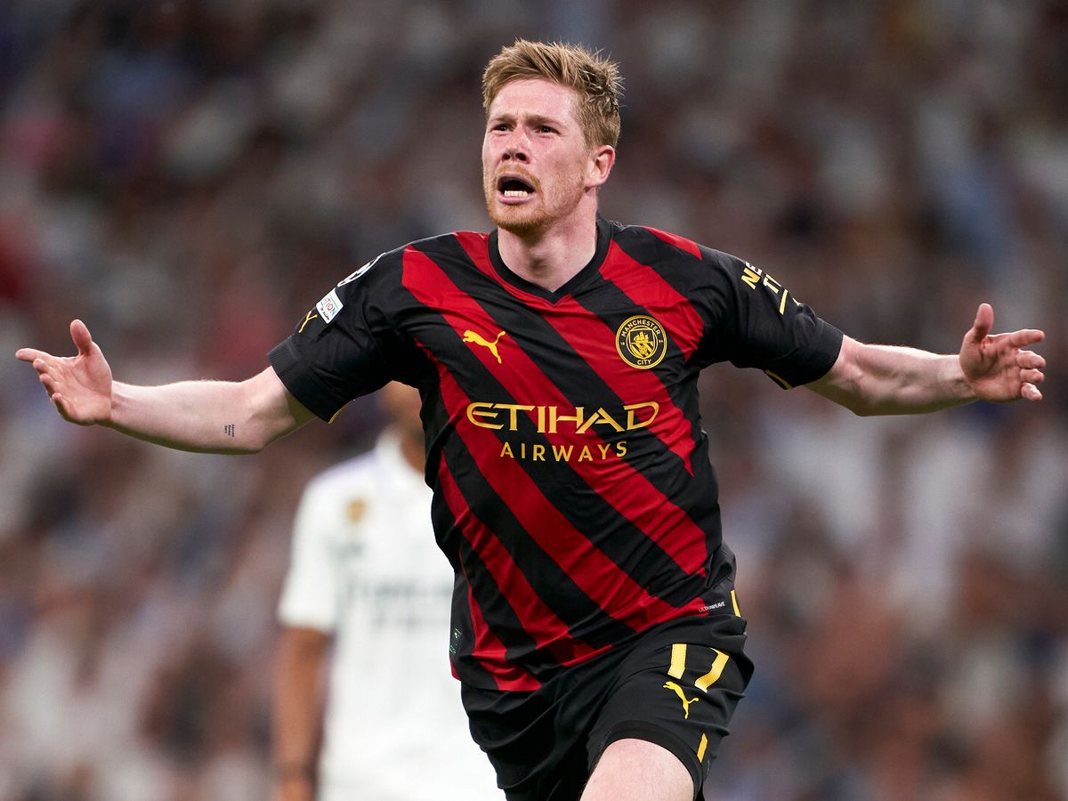 Kevin De Bruyne 'missile' cancels out Vinicius rocket as Man City peg back Real Madrid - Daily Star