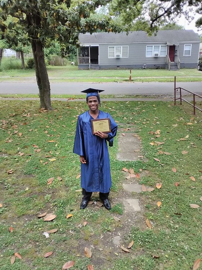 Pic Of A Boy Walking At 5AM Wearing Graduation Robes Goes Viral And Here's The Story Behind It