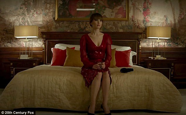 'I'm naked in the movie! There's boobs. I'm consensually nude': Lawrence will next play Russian ballerina-turned-spy Dominika Egorova in Francis Lawrence's thriller Red Sparrow, which hits UK theaters March 1 and US theaters on March 2