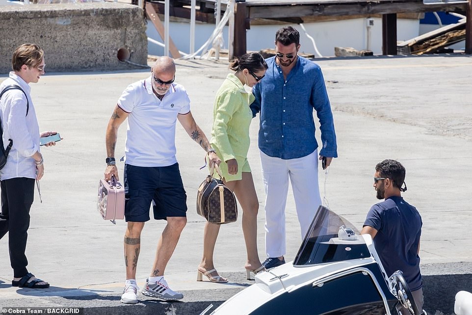 Cute: The singer and her possible new love interest, appeared to be having the time of their lives on the Amalfi Coast