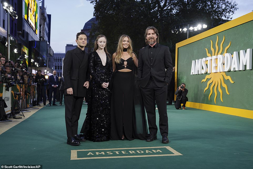 Pose it up! Four of the film's main stars were in attendance for the premiere, ahead of the film's release on October 7