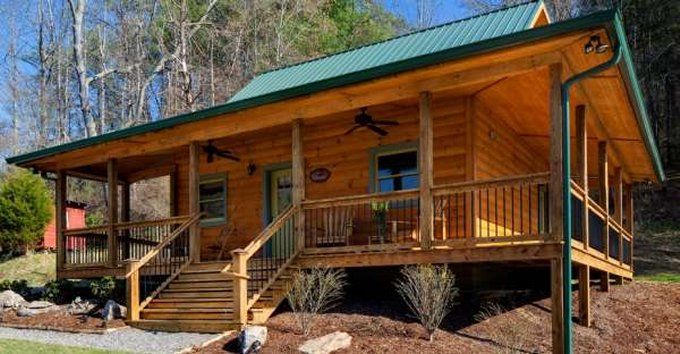 Nice Cabin With Wrap Around Porch - Cozy Homes Life | Cabin in the woods,  Holzhaus, Gemütliches haus