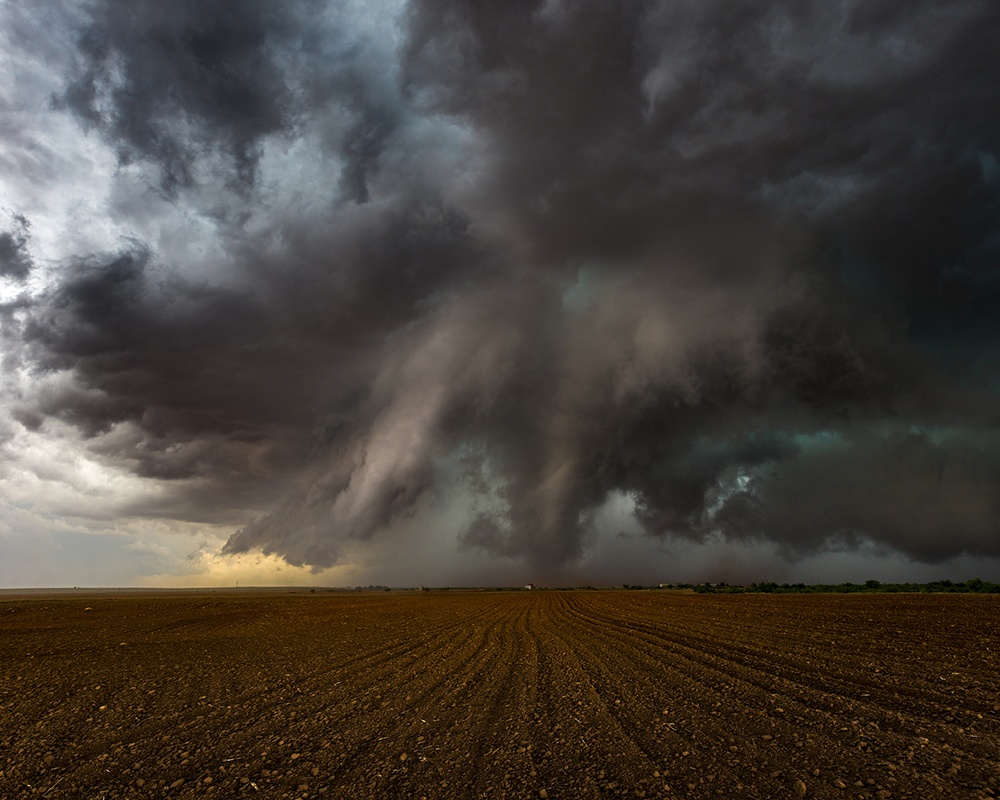 Tornado over field