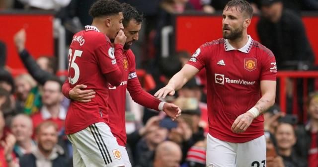 Sancho tells Man Utd team-mate Fernandes to 'stop moaning' as Red Devils  beat Aston Villa