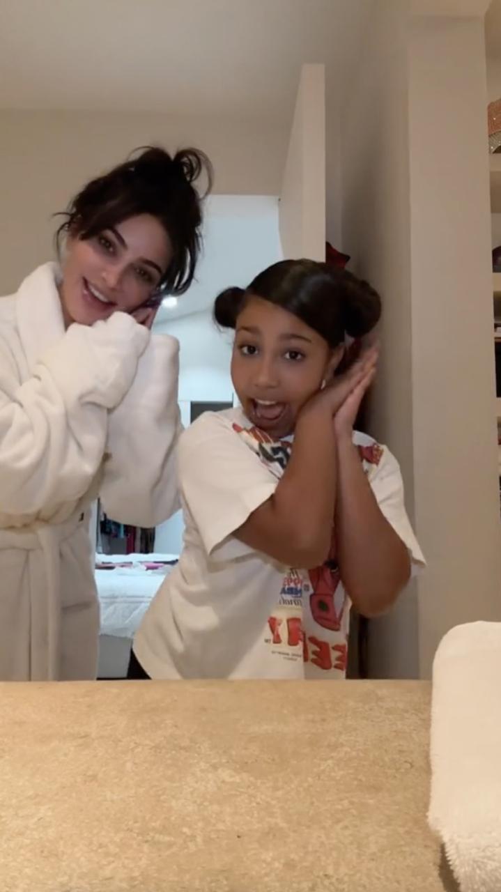 Kim and North's TikTok account resurfaced hours after being deactivated